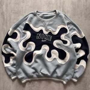 Grey Nike Patchwork Crewneck (Thrifted)
